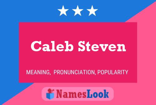 Caleb Steven Naam Poster