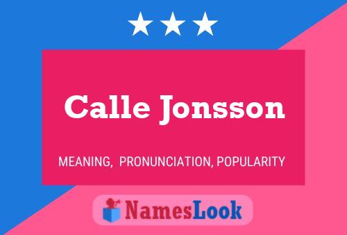 Calle Jonsson Naam Poster