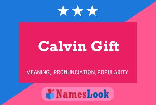 Calvin Gift Naam Poster