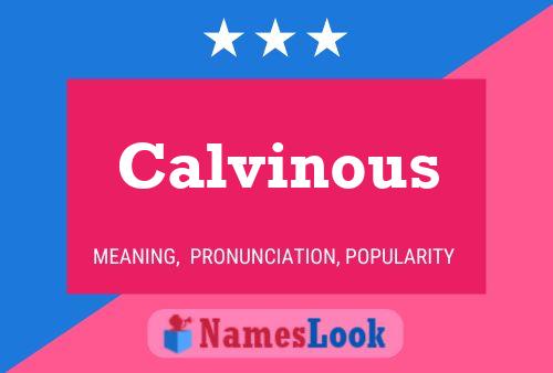 Calvinous Naam Poster