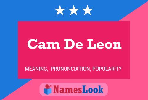 Cam De Leon Naam Poster