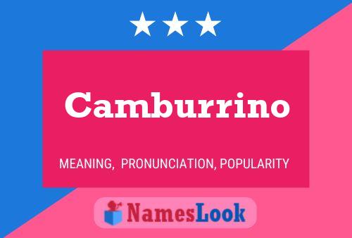 Camburrino Naam Poster