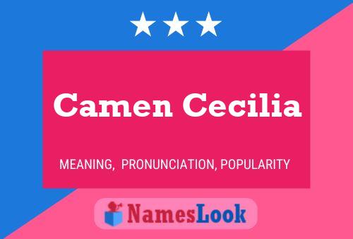 Camen Cecilia Naam Poster