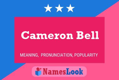 Cameron Bell Naam Poster