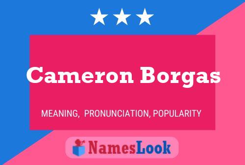 Cameron Borgas Naam Poster