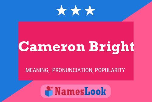 Cameron Bright Naam Poster