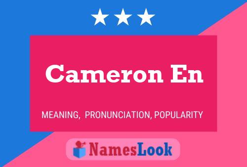 Cameron En Naam Poster