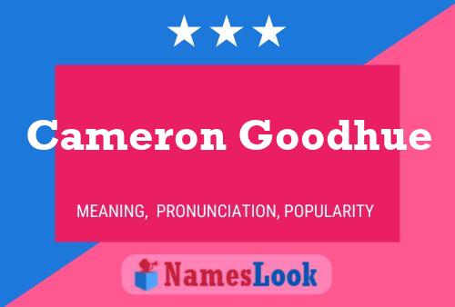 Cameron Goodhue Naam Poster