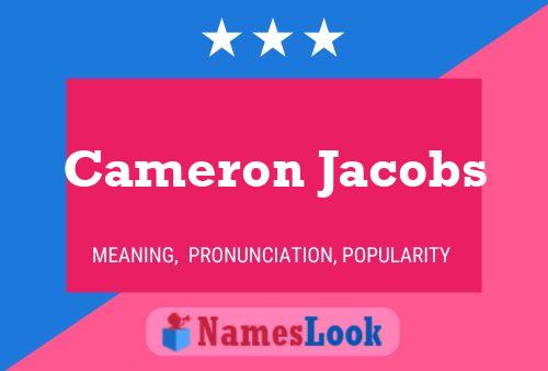 Cameron Jacobs Naam Poster