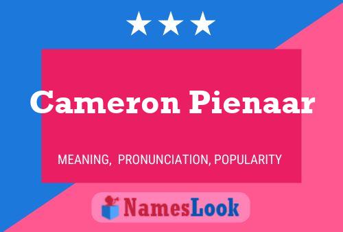 Cameron Pienaar Naam Poster