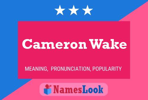 Cameron Wake Naam Poster