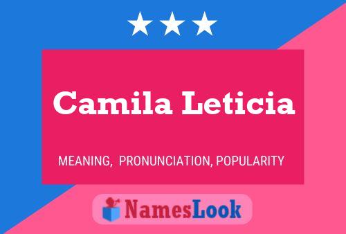 Camila Leticia Naam Poster