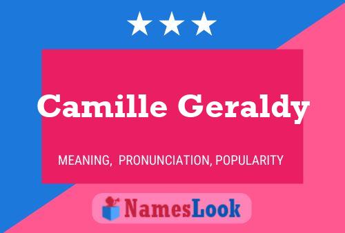 Camille Geraldy Naam Poster