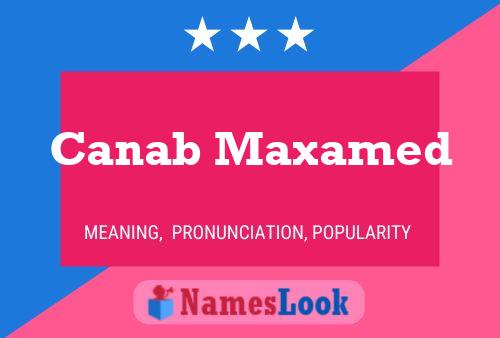 Canab Maxamed Naam Poster