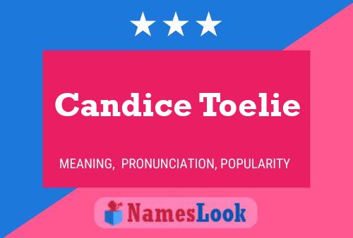 Candice Toelie Naam Poster