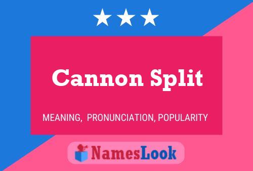 Cannon Split Naam Poster