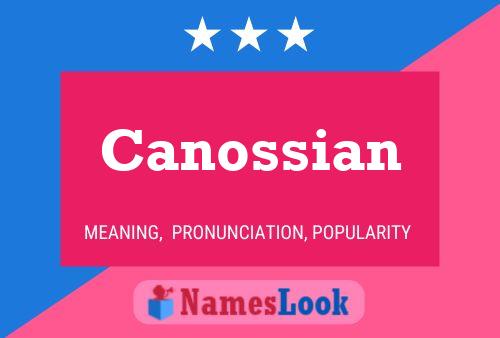 Canossian Naam Poster