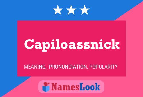 Capiloassnick Naam Poster