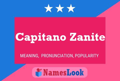 Capitano Zanite Naam Poster