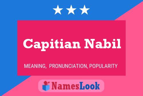 Capitian Nabil Naam Poster