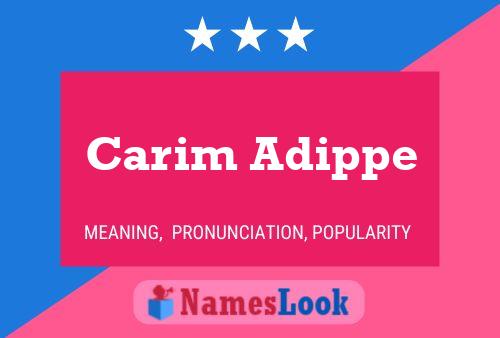 Carim Adippe Naam Poster