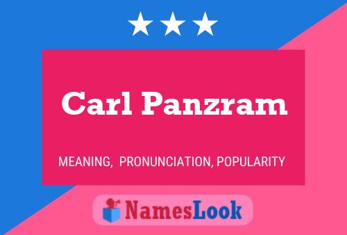 Carl Panzram Naam Poster