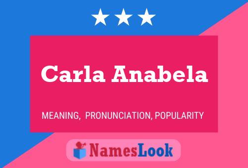 Carla Anabela Naam Poster