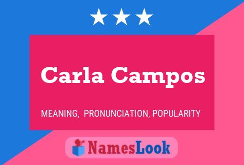 Carla Campos Naam Poster