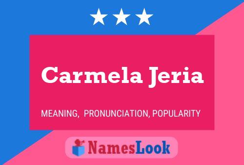 Carmela Jeria Naam Poster