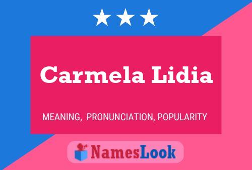 Carmela Lidia Naam Poster