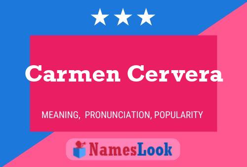 Carmen Cervera Naam Poster