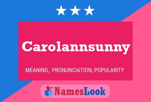 Carolannsunny Naam Poster