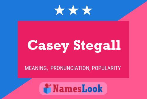 Casey Stegall Naam Poster