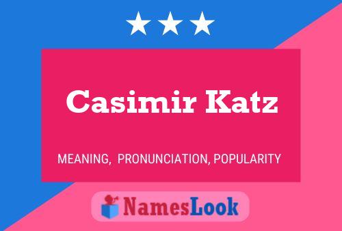 Casimir Katz Naam Poster