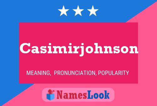 Casimirjohnson Naam Poster