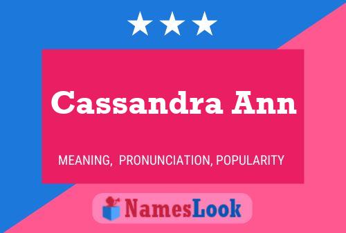 Cassandra Ann Naam Poster