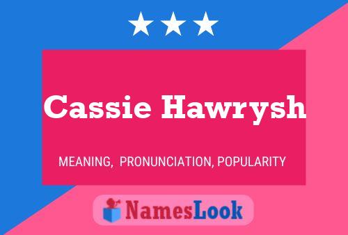 Cassie Hawrysh Naam Poster