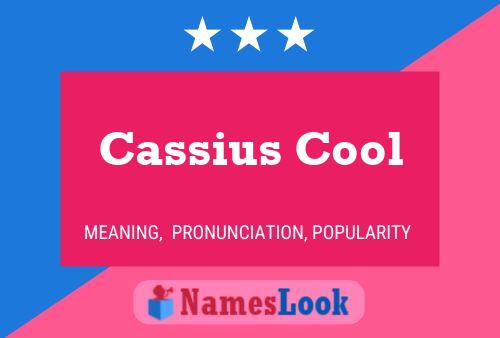 Cassius Cool Naam Poster