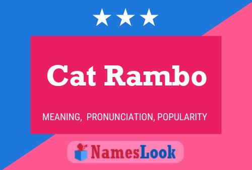 Cat Rambo Naam Poster