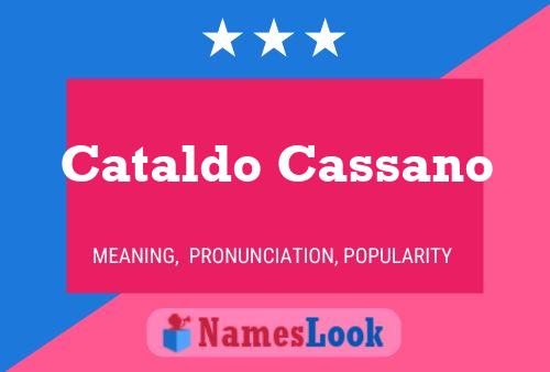 Cataldo Cassano Naam Poster