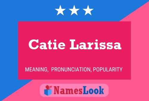 Catie Larissa Naam Poster