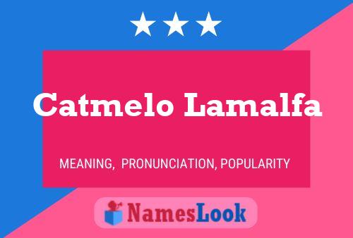 Catmelo Lamalfa Naam Poster