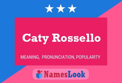 Caty Rossello Naam Poster