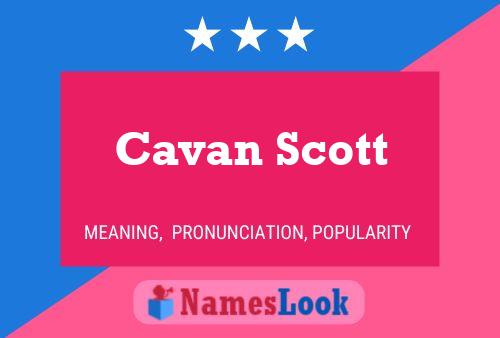 Cavan Scott Naam Poster