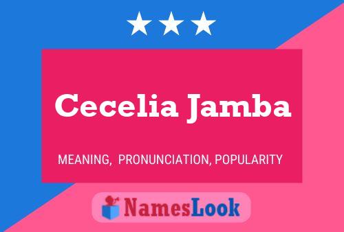 Cecelia Jamba Naam Poster