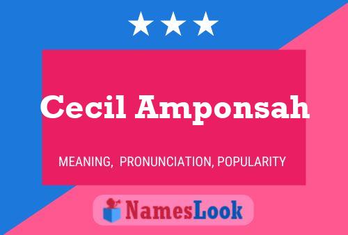 Cecil Amponsah Naam Poster