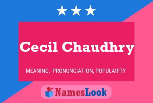 Cecil Chaudhry Naam Poster