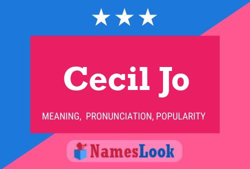 Cecil Jo Naam Poster