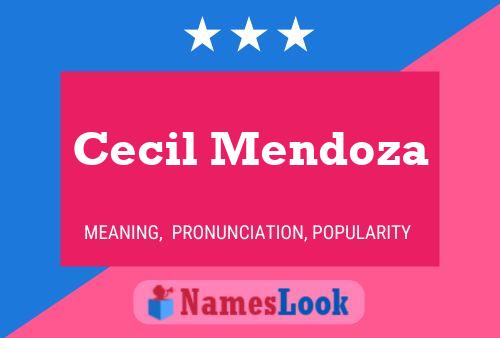 Cecil Mendoza Naam Poster