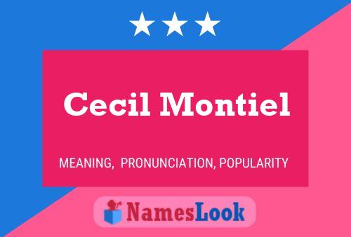 Cecil Montiel Naam Poster